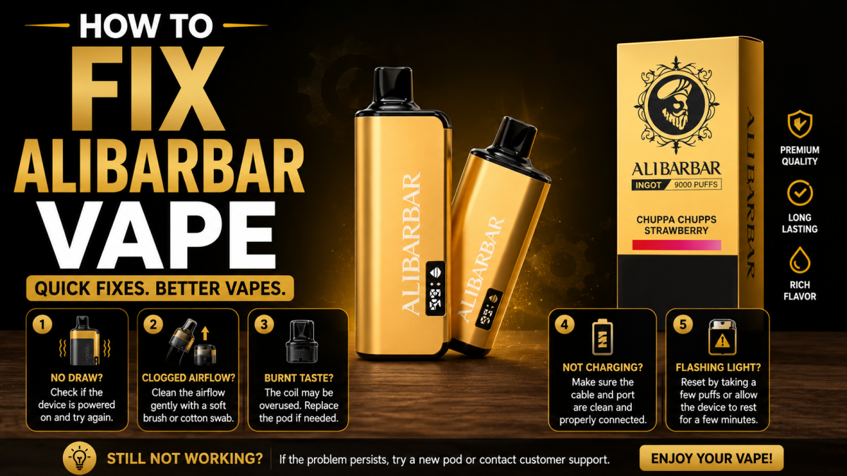 Alibarbar vape troubleshooting